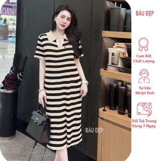 [M199] Váy đầm bầu len Mongtogi freesize