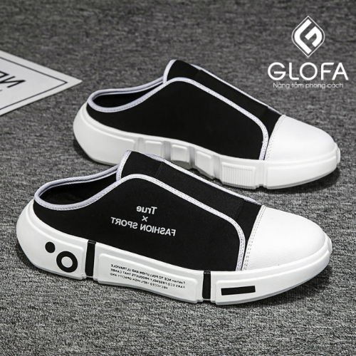 Giày Nam GLOFA - G03 Gót Thấp, Giày Lười Không Cần Buộc Dây