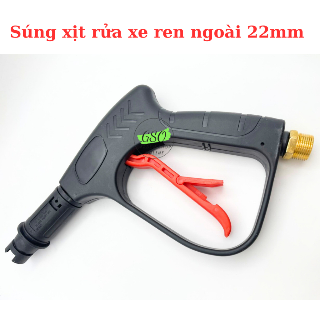 Súng xịt rửa xe áp lực cao ren 22mm