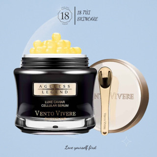 Kem dưỡng da Vento Vivere LUXE CAVIAR tinh chất trứng cá tầm Thụy Sĩ hộp đen 30g