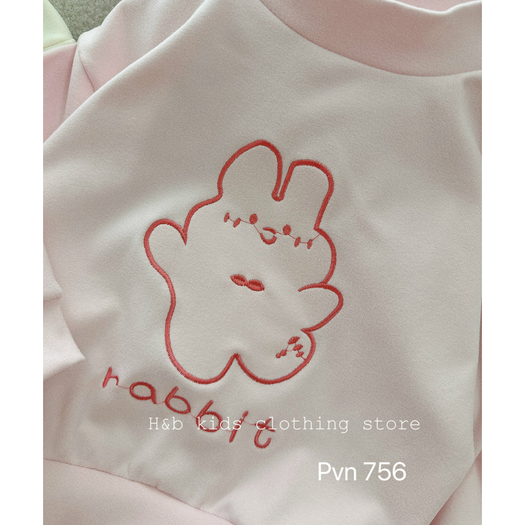 Bộ thu đông cho bé trai bé gái , set bộ quần áo cotton zip lông 2 mặt thỏ- hưu cho bé trai bé gái.