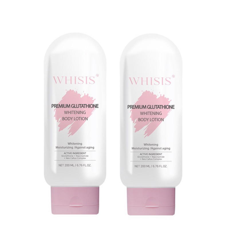 COMBO 2 Tuýp Kem Dưỡng Thể Trắng Da Whisis Premium Whitening Body Lotion 200ml