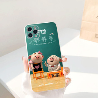 ốp lưng iPhone 7 8 7 plus 8 plus 6 6s 6 plus TPU cặp đôi heo tri thức ốp 7 8 7 plus 8 plus 6 6s 6 plus eh408
