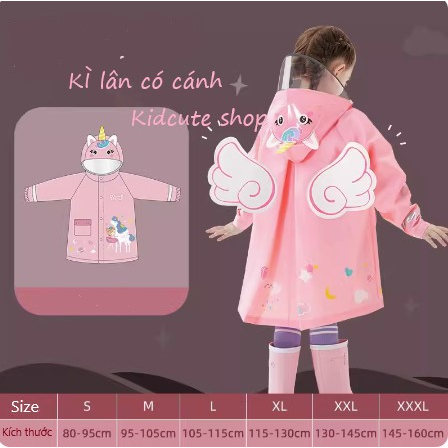 Áo mưa cho bé 2-10 tuổi-LOẠI TỐT-CHÍNH HÃNG, Áo mưa trẻ em họa tiết hình thú 3D ngộ nghĩnh nhiều màu tươi sáng-AOMUA002