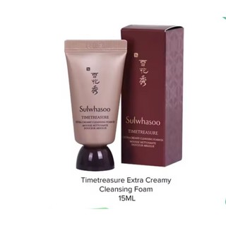 Sửa rửa mặt thông đỏ Sulwhasoo Timetreasure Extra Creamy Cleansing Foam15ml