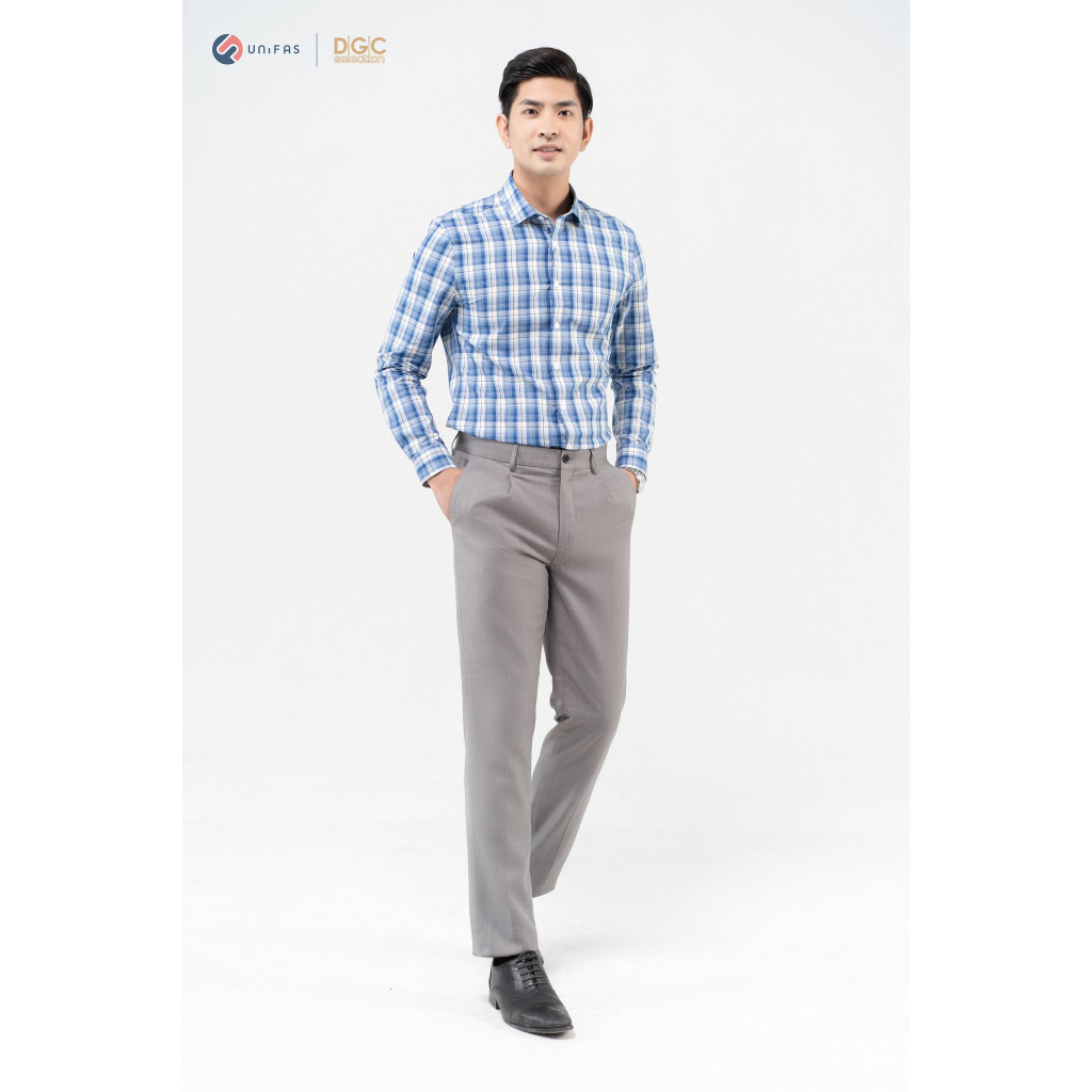 Áo sơ mi dài tay nam DGCs - vải cotton thoáng mát,thấm hút mồ hôi - WASDBB12M