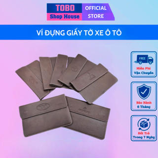 Ví đựng giấy tờ xe ô tô ⚡️𝐅𝐑𝐄𝐄 𝐒𝐇𝐈𝐏⚡️bóp đựng giấy tờ xe cao cấp có LOGO các hãng xe | BH da 1 năm !