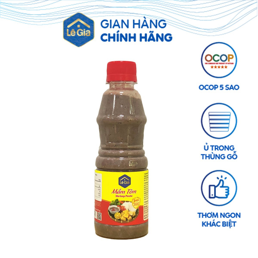 [OCOP 5 sao Quốc Gia] Mắm tôm ngon Lê Gia Thanh Hóa - chai PET 225ml