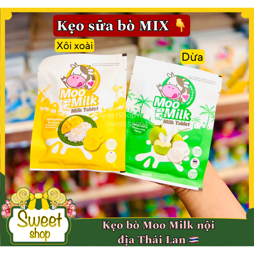 🇹🇭🇹🇭 Kẹo sữa Bò Moo Milk Thái 🇹🇭🇹🇭