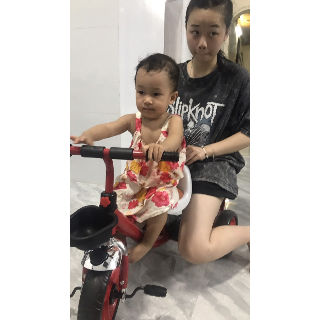Rẻ vô đối, đại hạ giá xe đạp xích lô 2 ghế ngồi cho bé, tải trọng 45kg