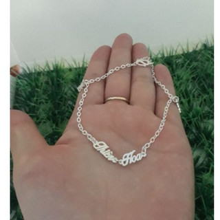 VÒNG BẠC NỮ KHẮC TÊN THEO YÊU CẦU - HÀNG ĐẸP BẠC 925 CAO CẤP