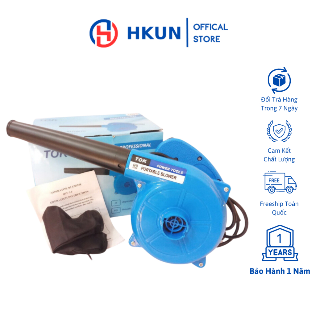 Máy thổi bụi TOK 1003 1000W. 6 cấp thổi tiện dụng