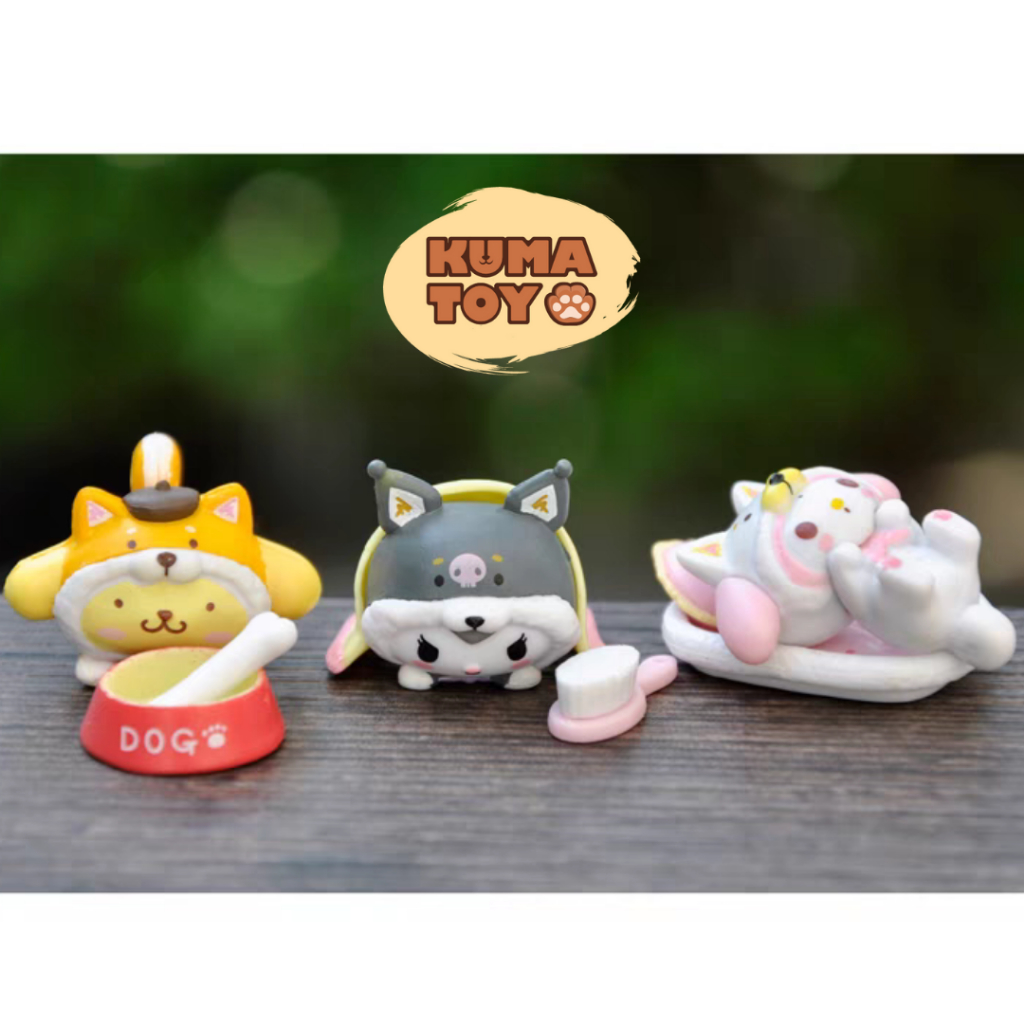 Mô hình mini Hello Kitty, Kuromi, Cinnamaroll, Purin, My Melody siêu cute