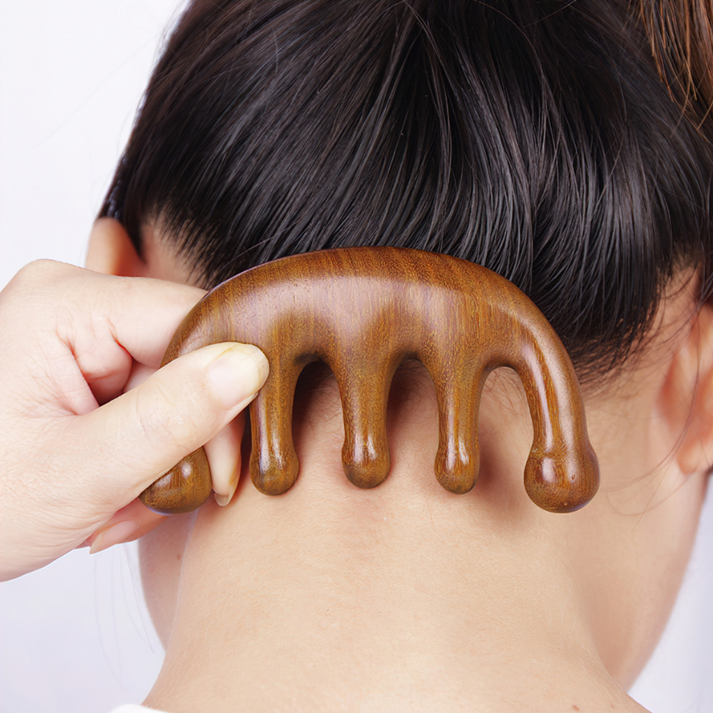 Lược  gỗ đàn hương mát xa da đầu dành cho cả nam và nữ -BeloveShop