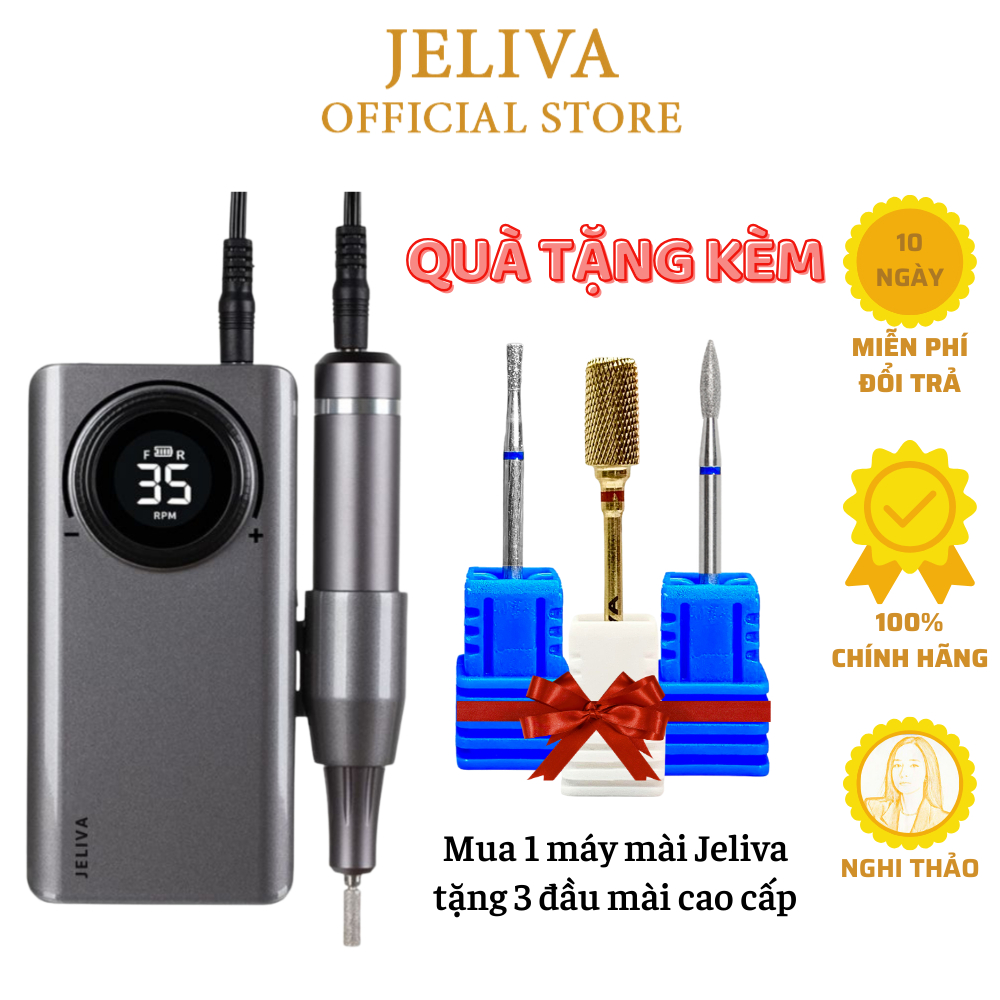 Máy mài móng tích điện cầm tay JELIVA