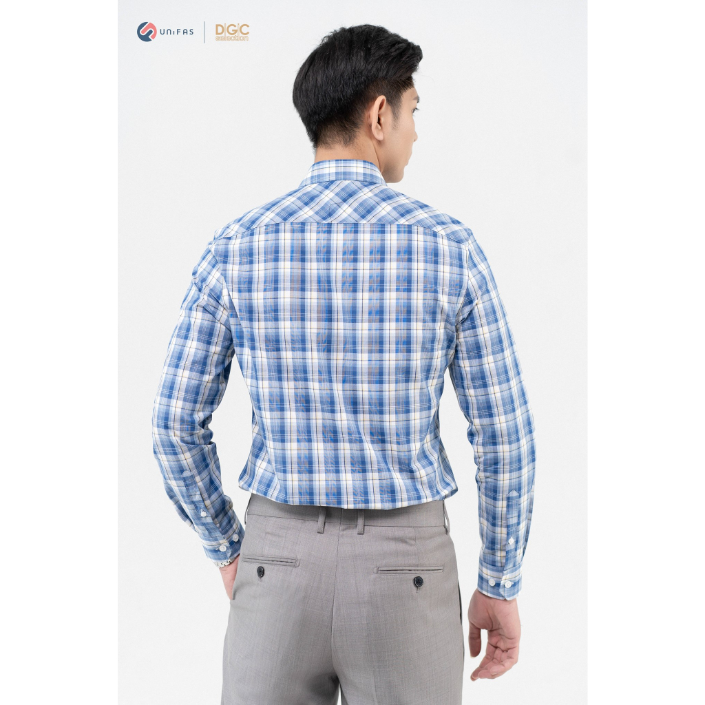 Áo sơ mi dài tay nam DGCs - vải cotton thoáng mát,thấm hút mồ hôi - WASDBB12M