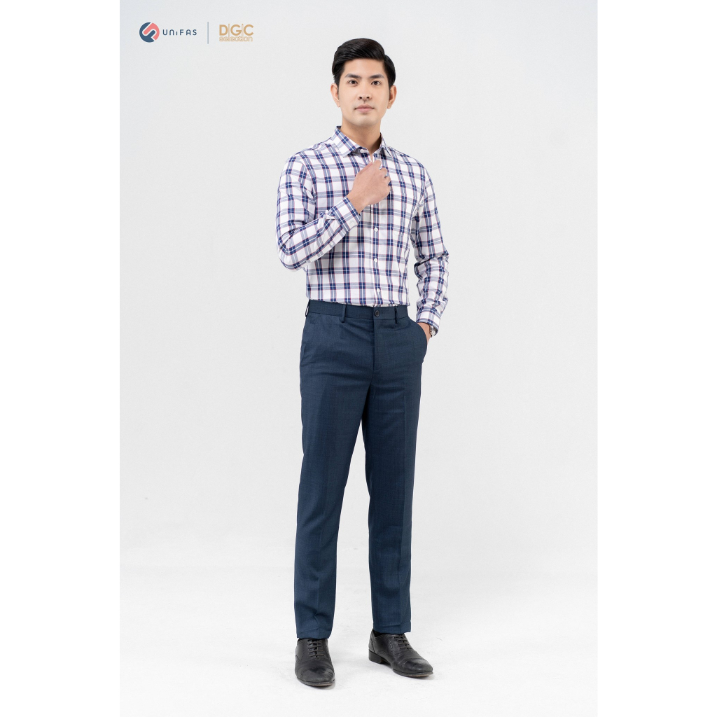 Áo sơ mi dài tay nam DGcs - Dáng suông thoáng mát, thấm hút mồ hôi - SASDBB22M.
