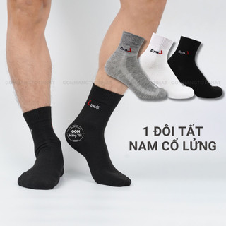 Vớ thể thao nam nữ dày dặn, tất nam nữ cổ trung, chất liệu cotton kháng khuẩn khử mùi, êm mềm mịn mát - LUXIS-S015