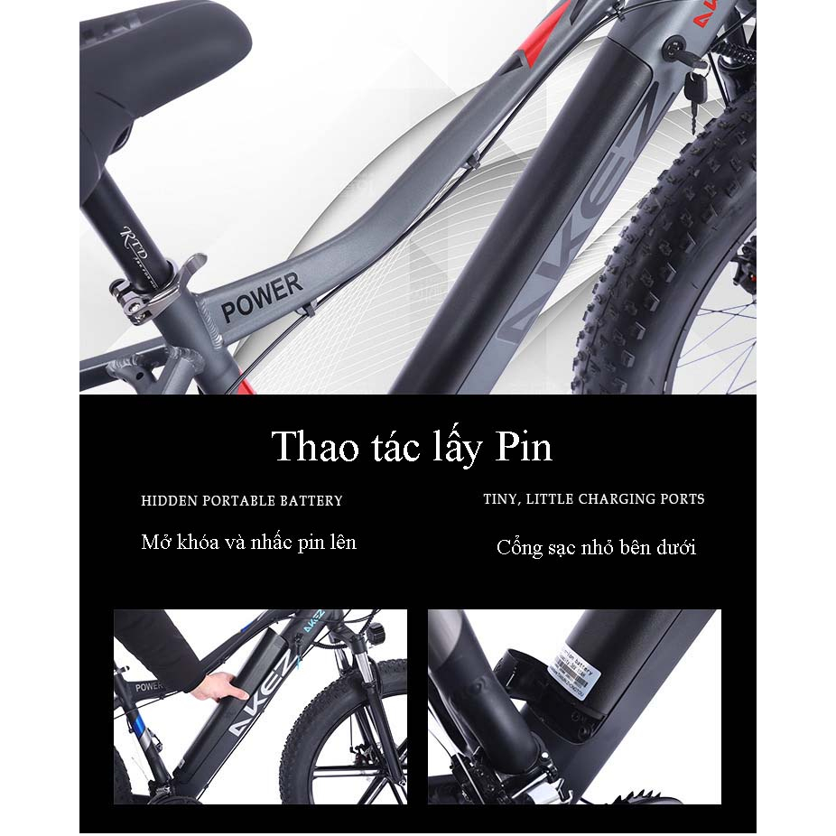 Xe đạp bánh béo điện AZ 36V10AH