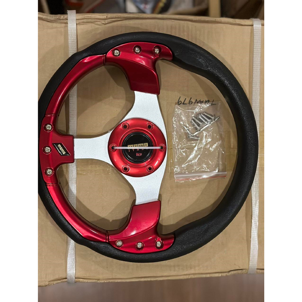 MOMO Vô Lăng Xe Hơi 13 inch / 320MM Bằng Da PVC + Nhôm