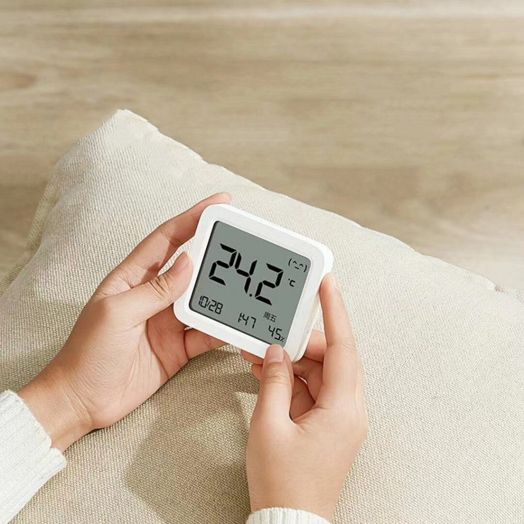 Nhiệt độ độ ẩm kế xiaomi gen 3 model mới 2023 có ngày giờ