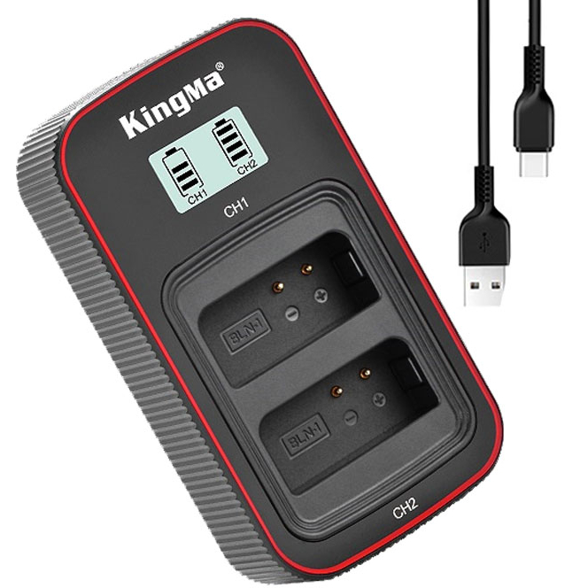 Pin sạc Ver 3 Kingma for Olympus BLN-1