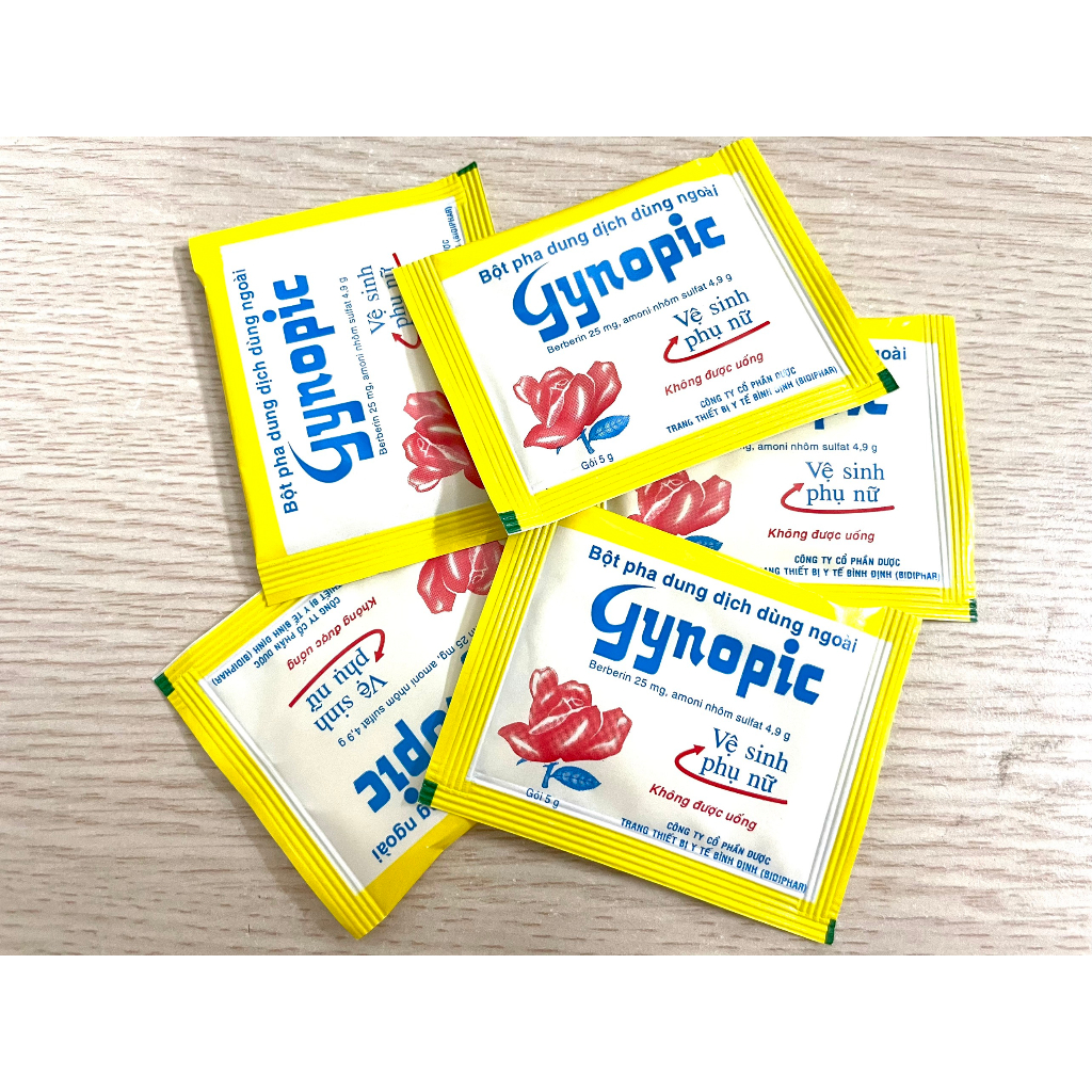 Gói vệ sinh phụ nữ hoa hồng Gynopic 5g