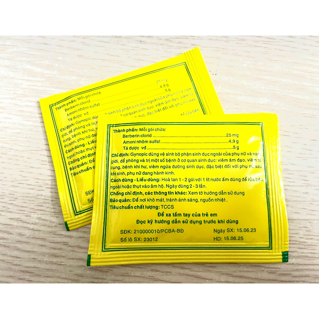 Gói vệ sinh phụ nữ hoa hồng Gynopic 5g