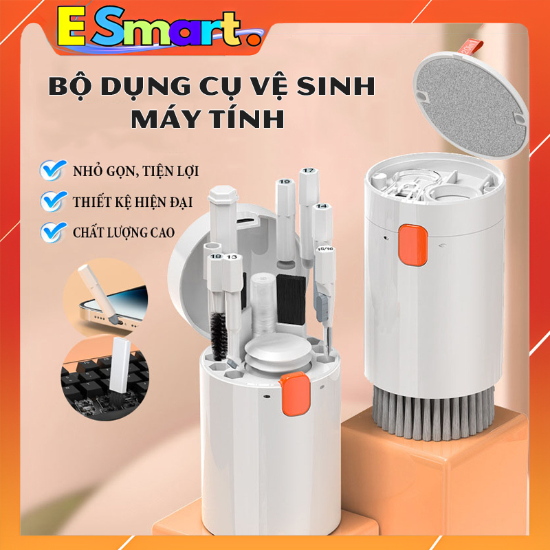 Bộ Dụng Cụ Vệ Sinh Laptop - Máy Tính - Bàn Phím - Tai Nghe Airpod Đa Năng 20 In 1 Siêu Nhỏ Gọn - Nhựa ABS Cao Cấp