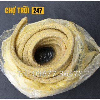 Dây amiang tẩm mỡ bò,dây cốt tông mỡ dùng để chống cháy, chịu nhiệt độ cao trong môi trường hóa chất