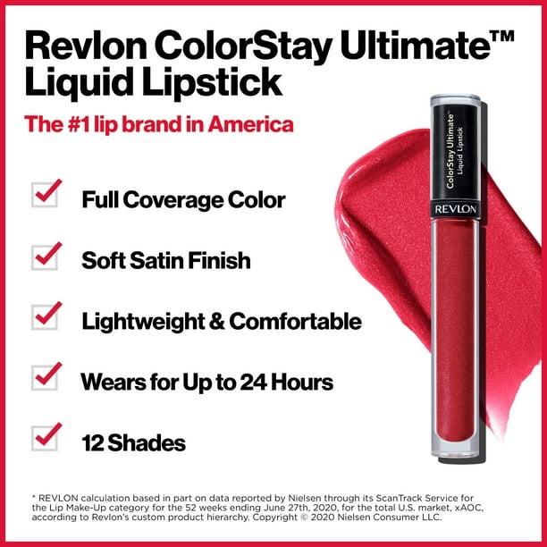 Son nước dạng kem có ánh nhũ nhẹ lâu trôi Revlon