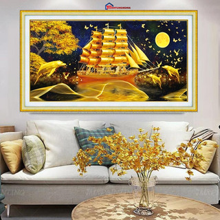 Tranh đính đá thuận buồm xuôi gió VS507 (1m30 x 65cm)