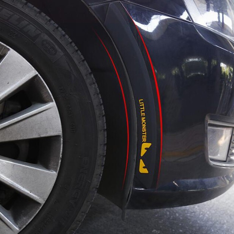 Miếng Dán Cao Su Cho Cản Bánh Xe Chống Mài Mòn Trầy Xước Chống Va Chạm Trang Trí Ô Tô