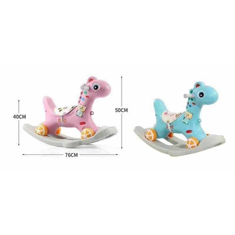 Ngựa bập bênh 2in1 cho bé