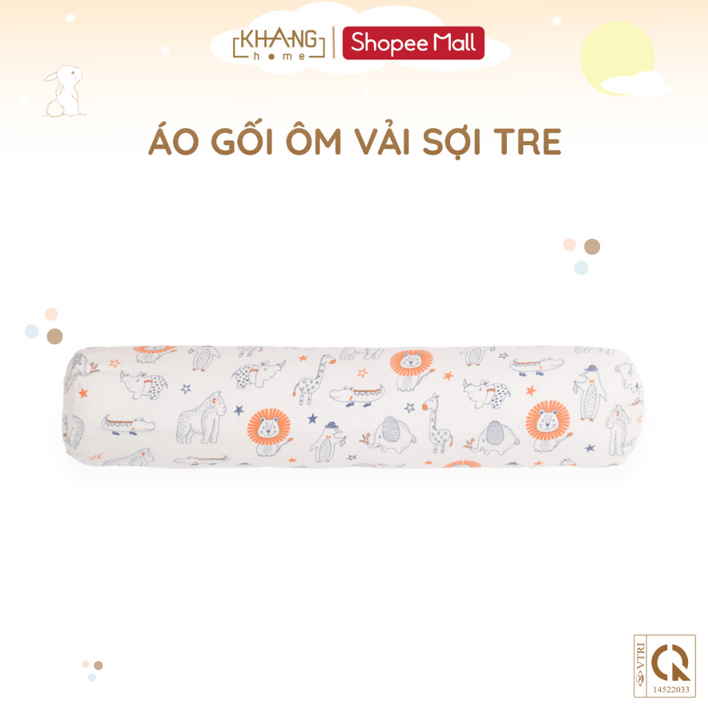 Áo Gối Ôm Trẻ Em Vái Sợi Tre Cao Cấp Khang Home