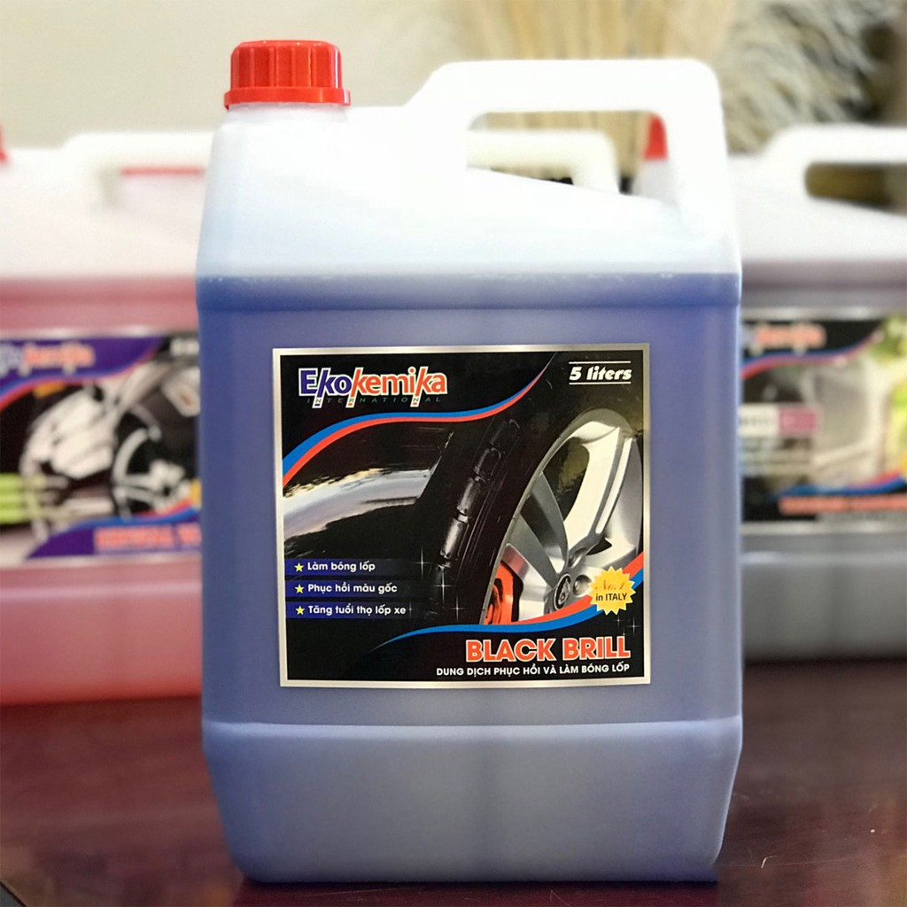 Dung Dịch Phục Hồi Màu Đen Làm Bóng Lốp Xe Black Brill Ekokemika 1L/5L/22L