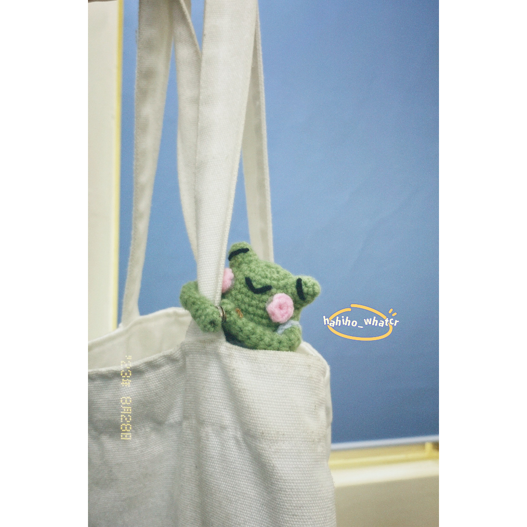 Ếch ôm túi làm bằng len | Bag friend | handmade