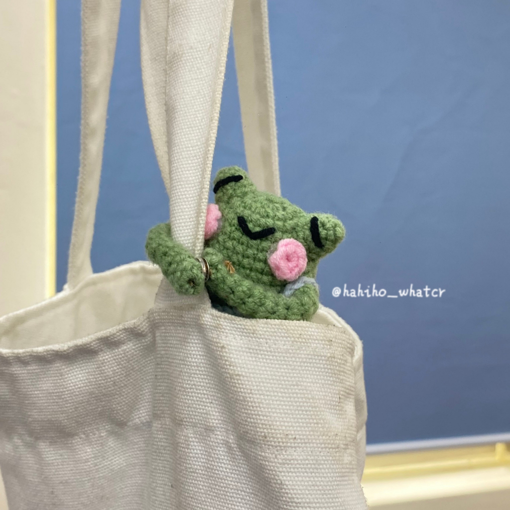 Ếch ôm túi làm bằng len | Bag friend | handmade
