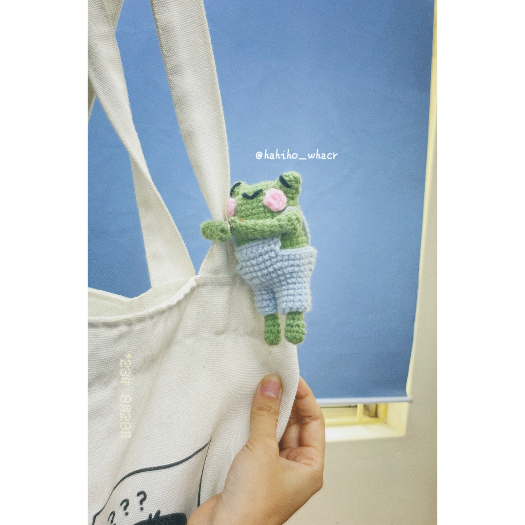 Ếch ôm túi làm bằng len | Bag friend | handmade