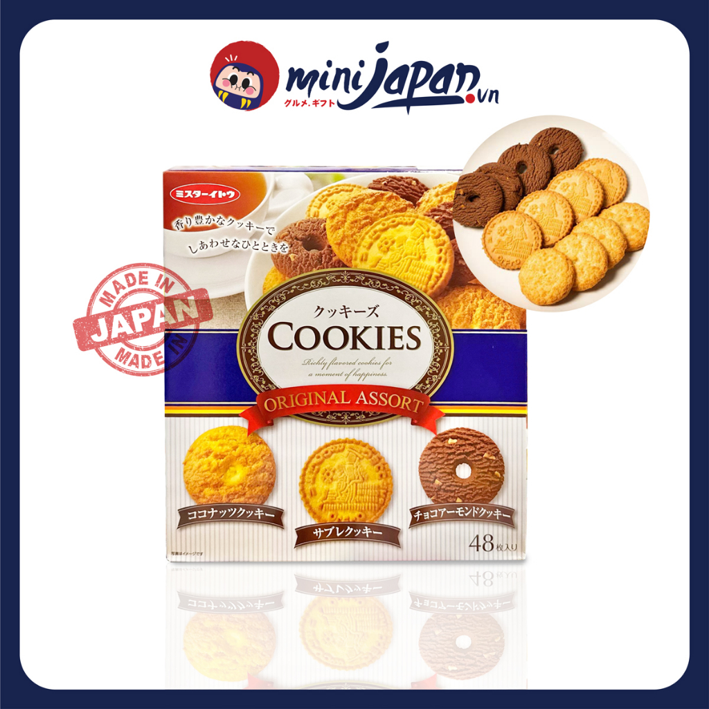 Bánh quy Cookies Original Assort hộp 48 chiếc ITO SEIKA Nhật Bản