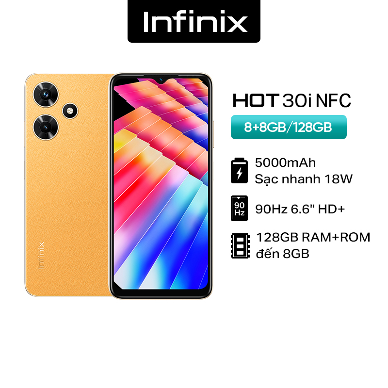 Điện Thoại Infinix Hot 30i NFC 8GB/128GB - Hàng Chính Hãng