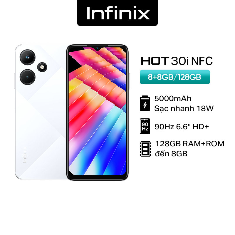 Điện Thoại Infinix Hot 30i NFC 8GB/128GB - Hàng Chính Hãng