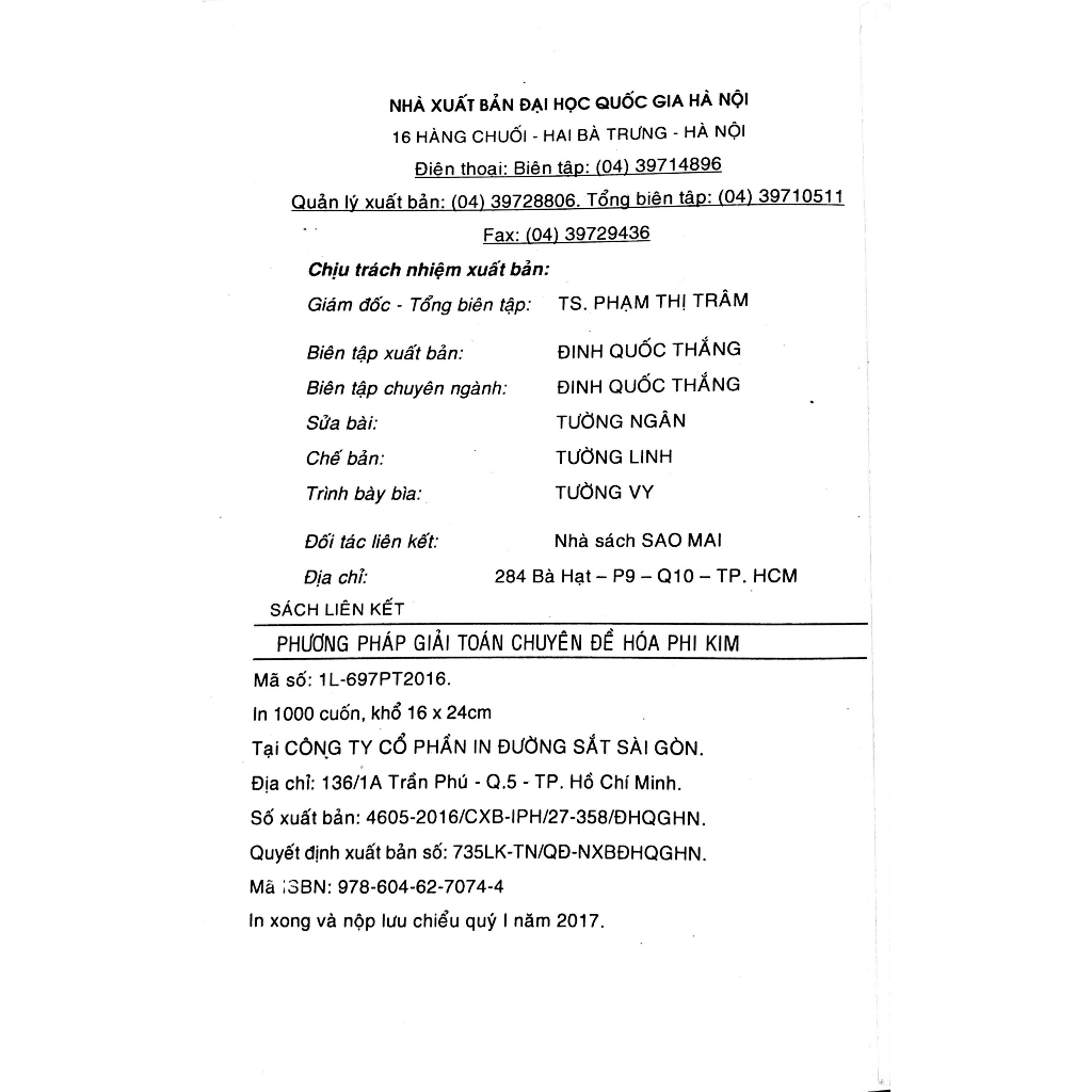 Sách - Phương Pháp Giải Toán Chuyên Đề Hóa Phi Kim