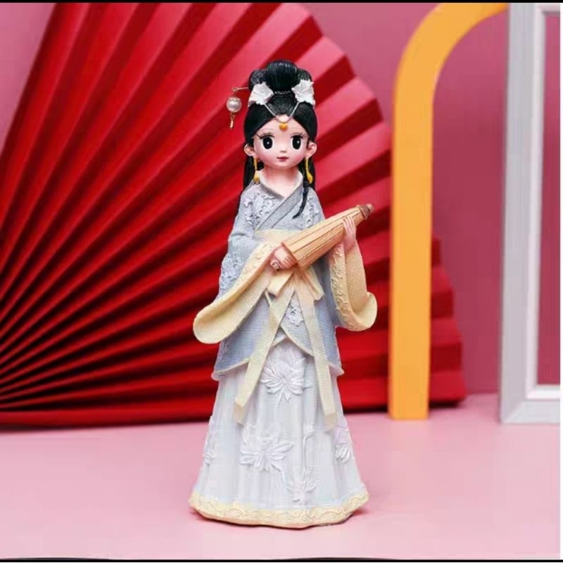 Công chúa Cổ Trang cao 24cm kèm màu cọ