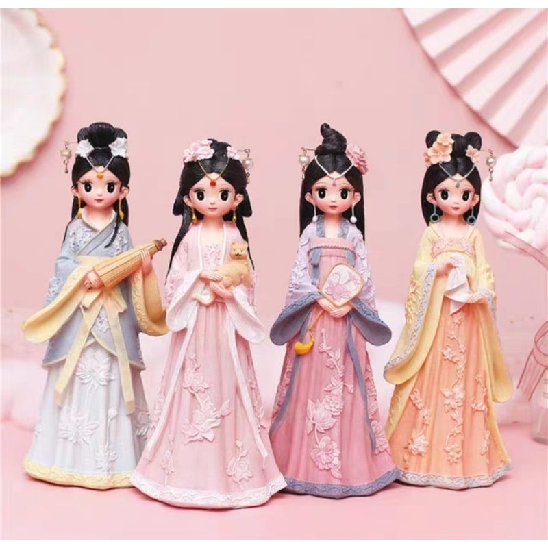 Công chúa Cổ Trang cao 24cm kèm màu cọ