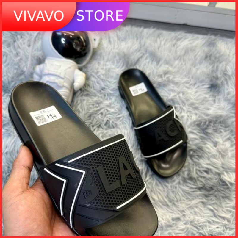 Dép quai ngang nam nữ BLACK HOT HIT 2023 - FREE SHIP