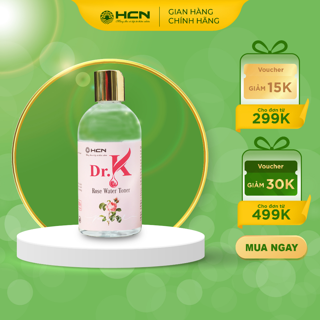 Nước Hoa Hồng Dr.K HCN Cấp Ẩm, Mờ Thâm, Se Khít Lỗ Chân Lông, Nuôi Dưỡng Da Mềm Mại, Tươi Sáng 300ml