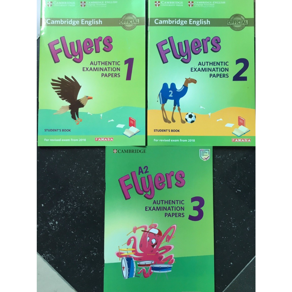 Cambridge English Flyers 1,2,3 -  Khổ in A4