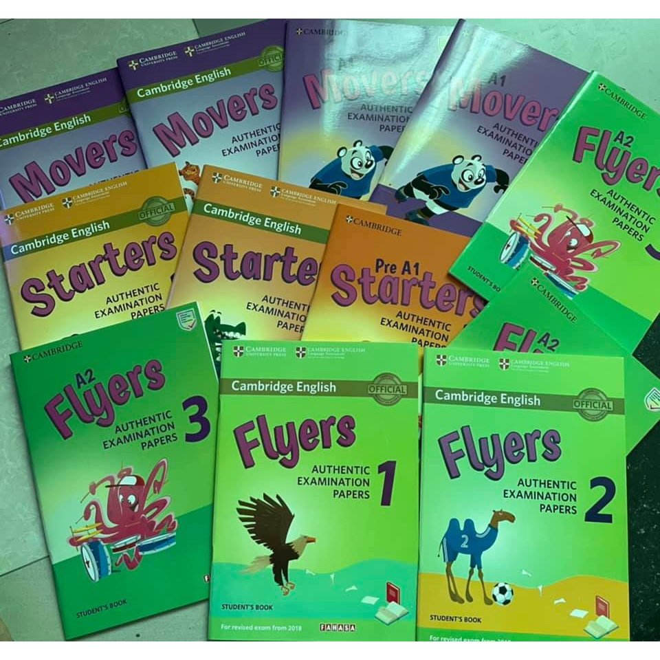 Cambridge English Flyers 1,2,3 -  Khổ in A4