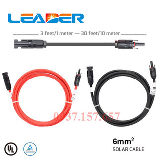 Cáp solar Leader 6mm2 bấm sẵn đầu nối MC4